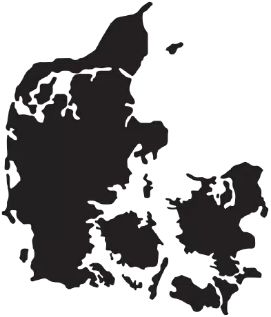 Danmarkskort — dækningsområde